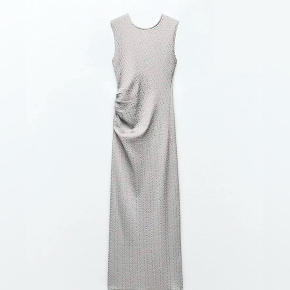 ZARA glitter drape dress - Picture 1 of 8